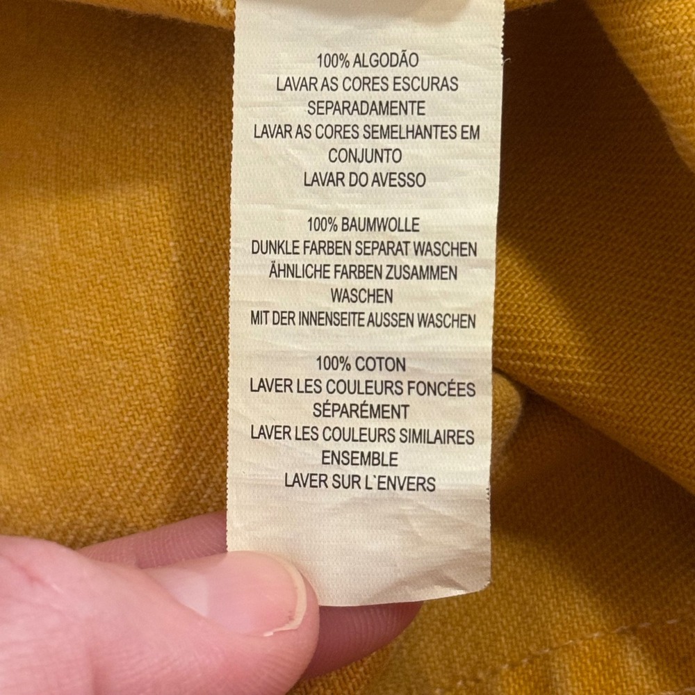 Denim Co Mustard Yellow High Rise Mom Jeans Women's US 8 100% Cotton - Picture 9 of 10